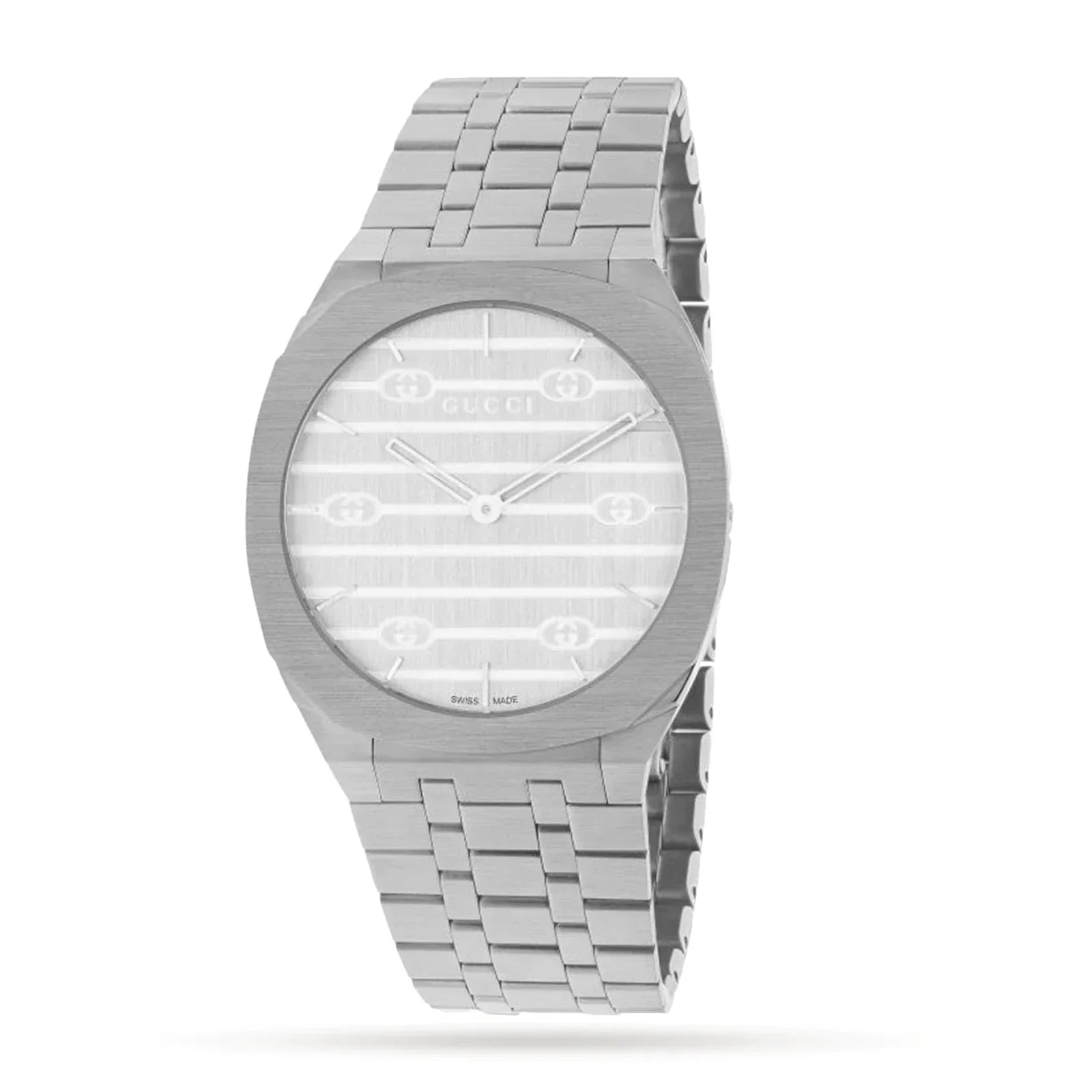 GUCCI 25H Stainless Steel and Silver Watch - 38mm YA163407