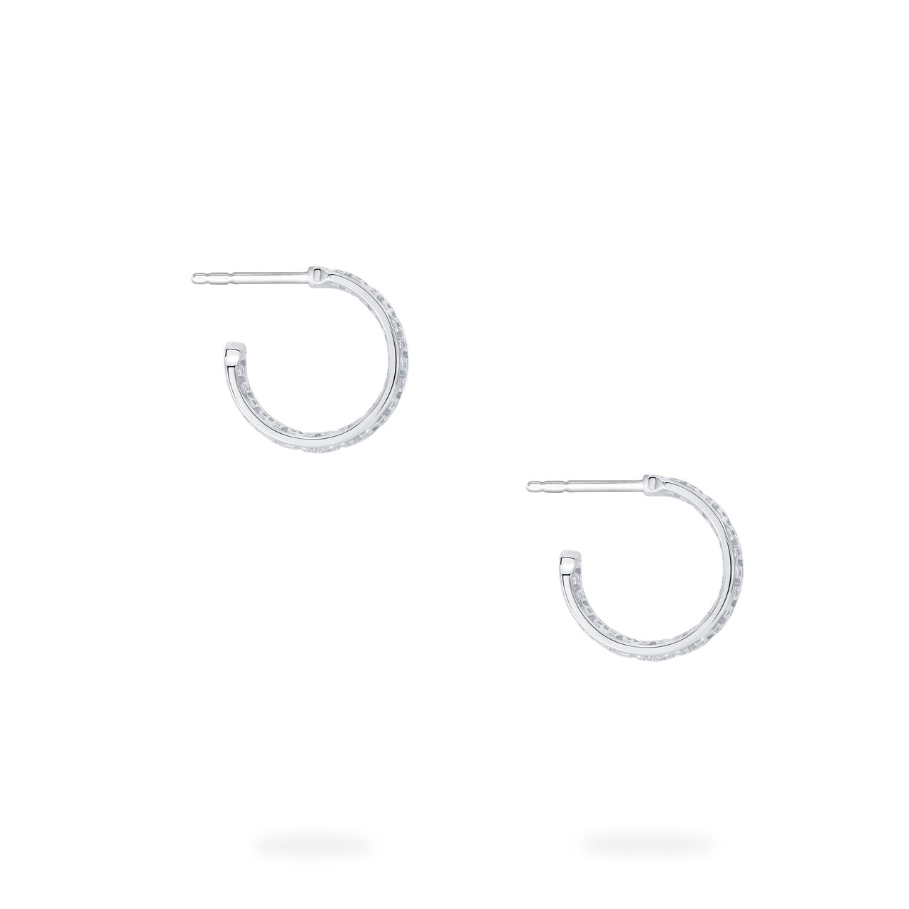 Birks Muse  15 MM Sterling Silver Hoop Earrings 450008635139