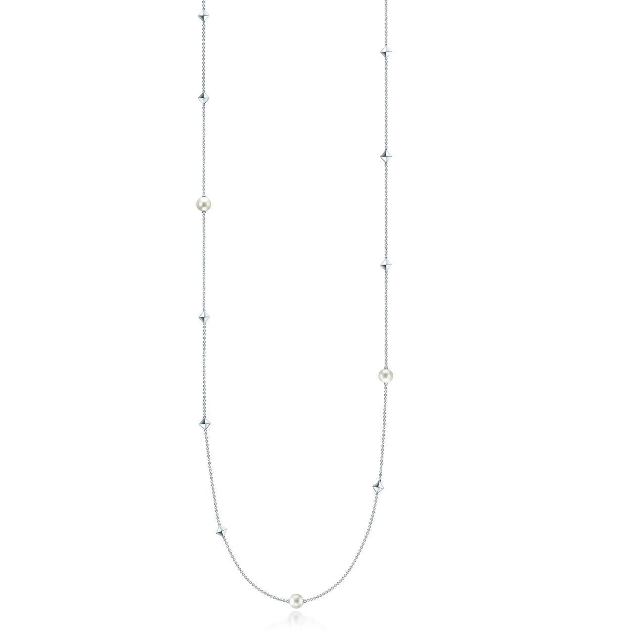 Birks Rock & Pearl 36 Silver and Pearl Necklace 450009223359