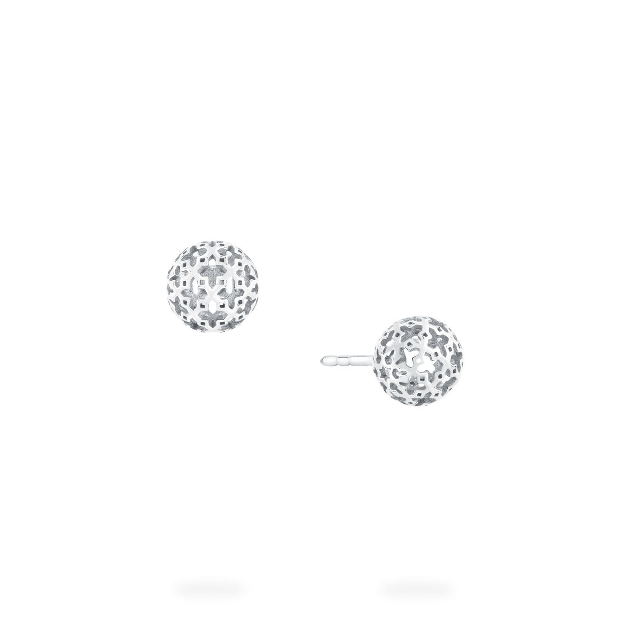 Birks Muse Mesh Ball Earring In Sterling Silver 450009751845