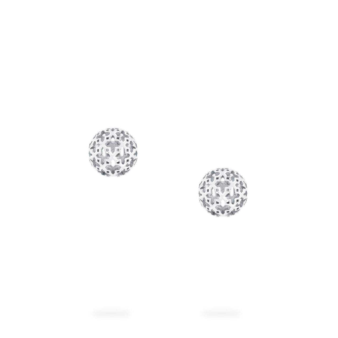Birks Muse Mesh Ball Earring In Sterling Silver 450009751845