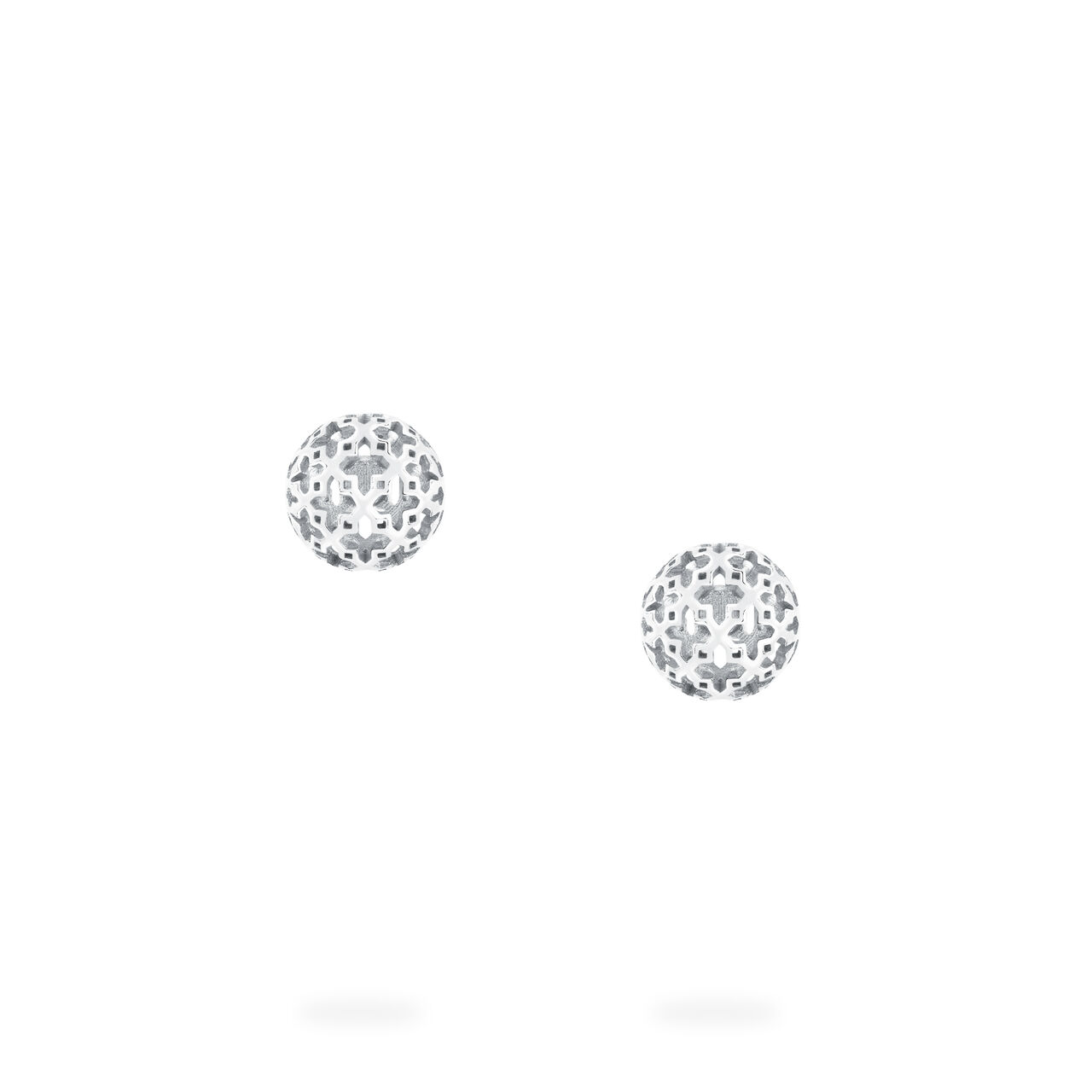 Birks Muse  Mesh Ball Earring In Sterling Silver 450009751845