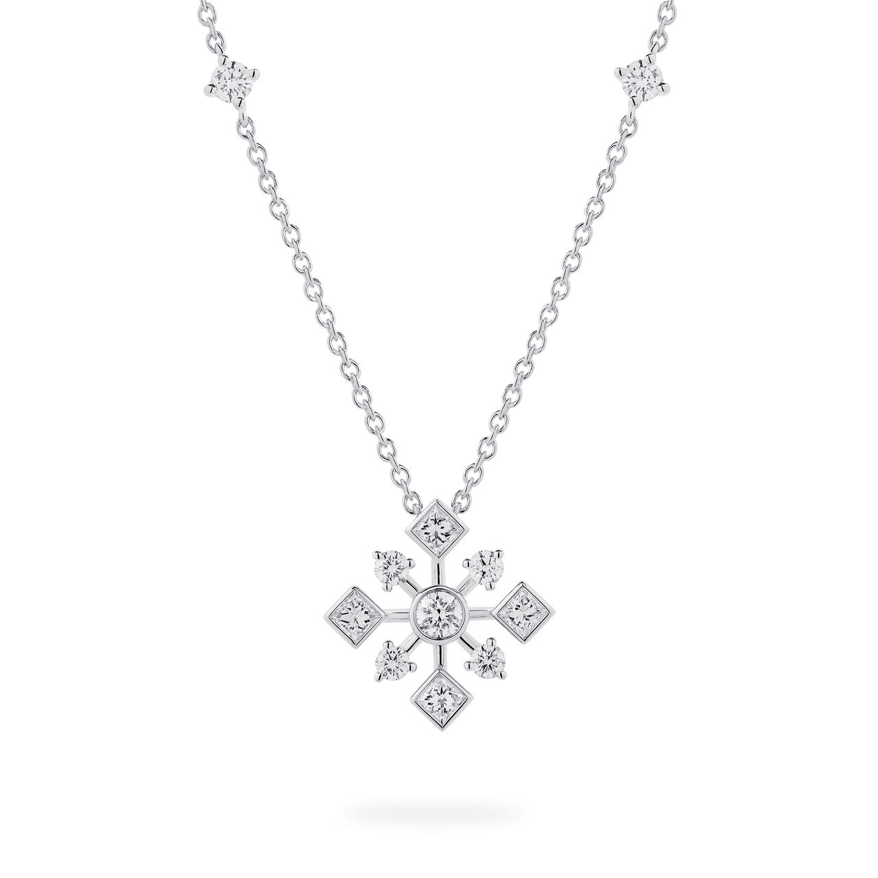 Birks Snowflake Diamond Pendant 450016921354