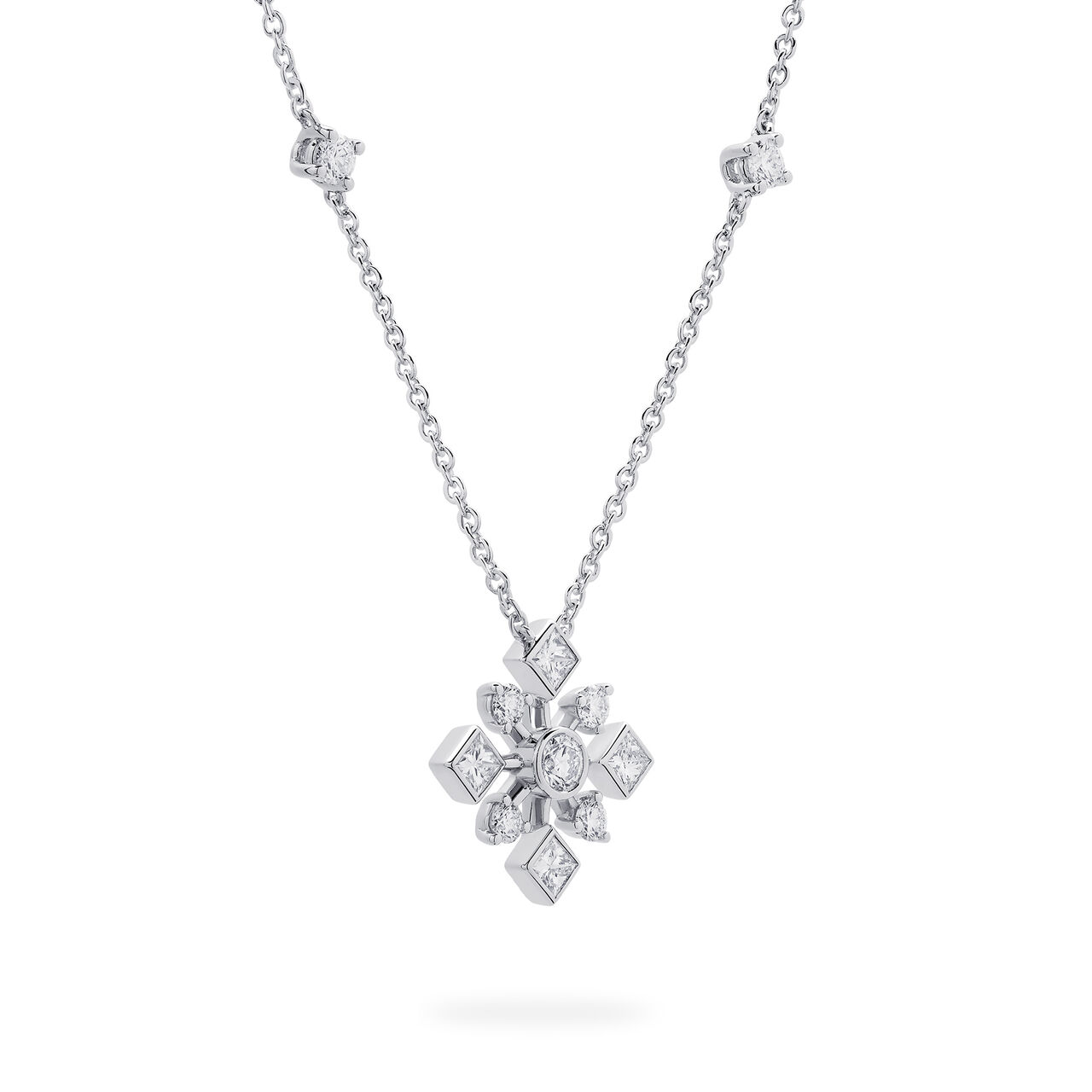 Birks Snowflake Diamond Pendant 450016921354