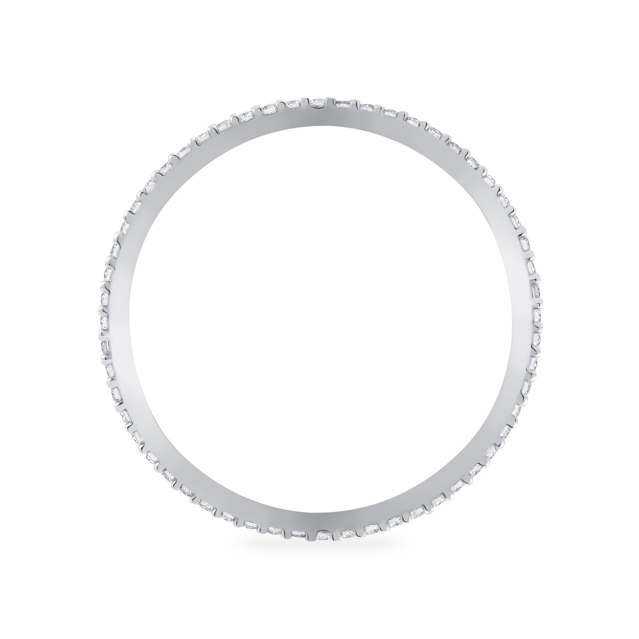 Birks Iconic Stackable Diamond Ros Že du Matin Ring, White Gold 450011681932