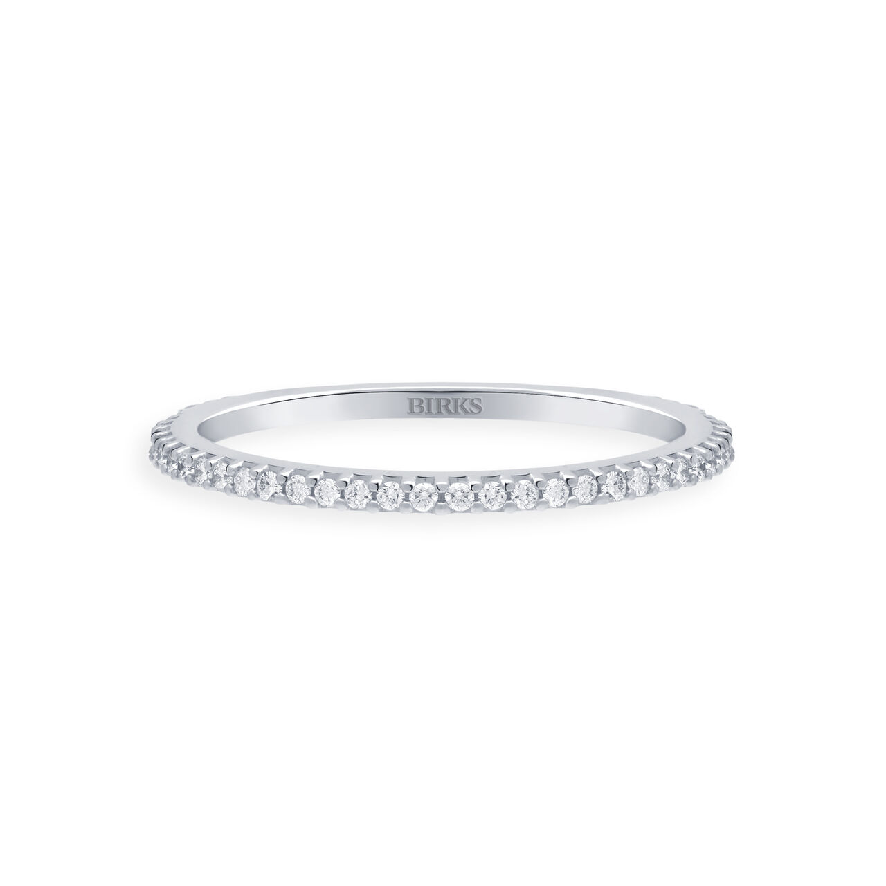 Birks Iconic Stackable Diamond Ros Že du Matin Ring, White Gold 450011681932