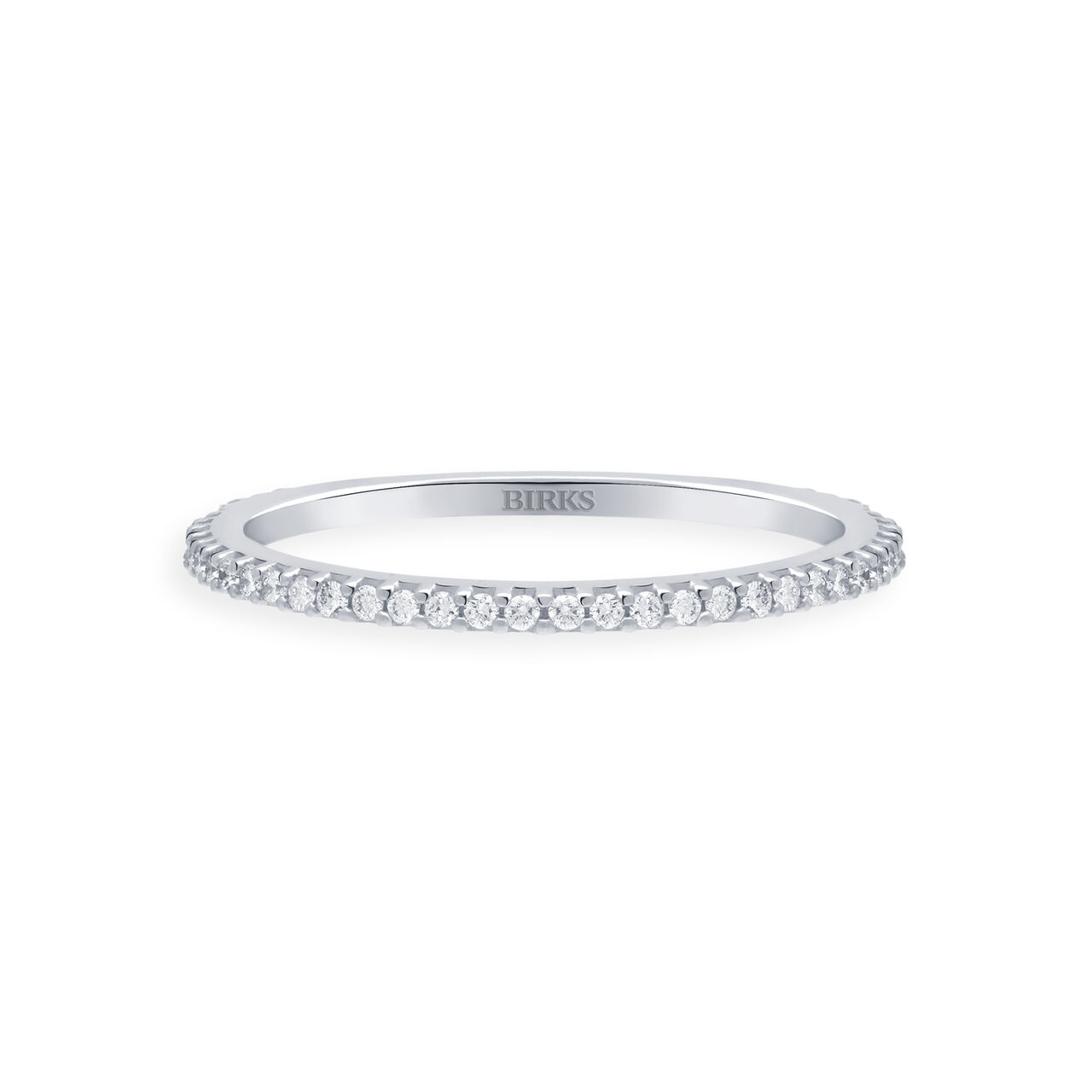Birks Iconic  Stackable Diamond Ros Že du Matin Ring, White Gold 450011681932