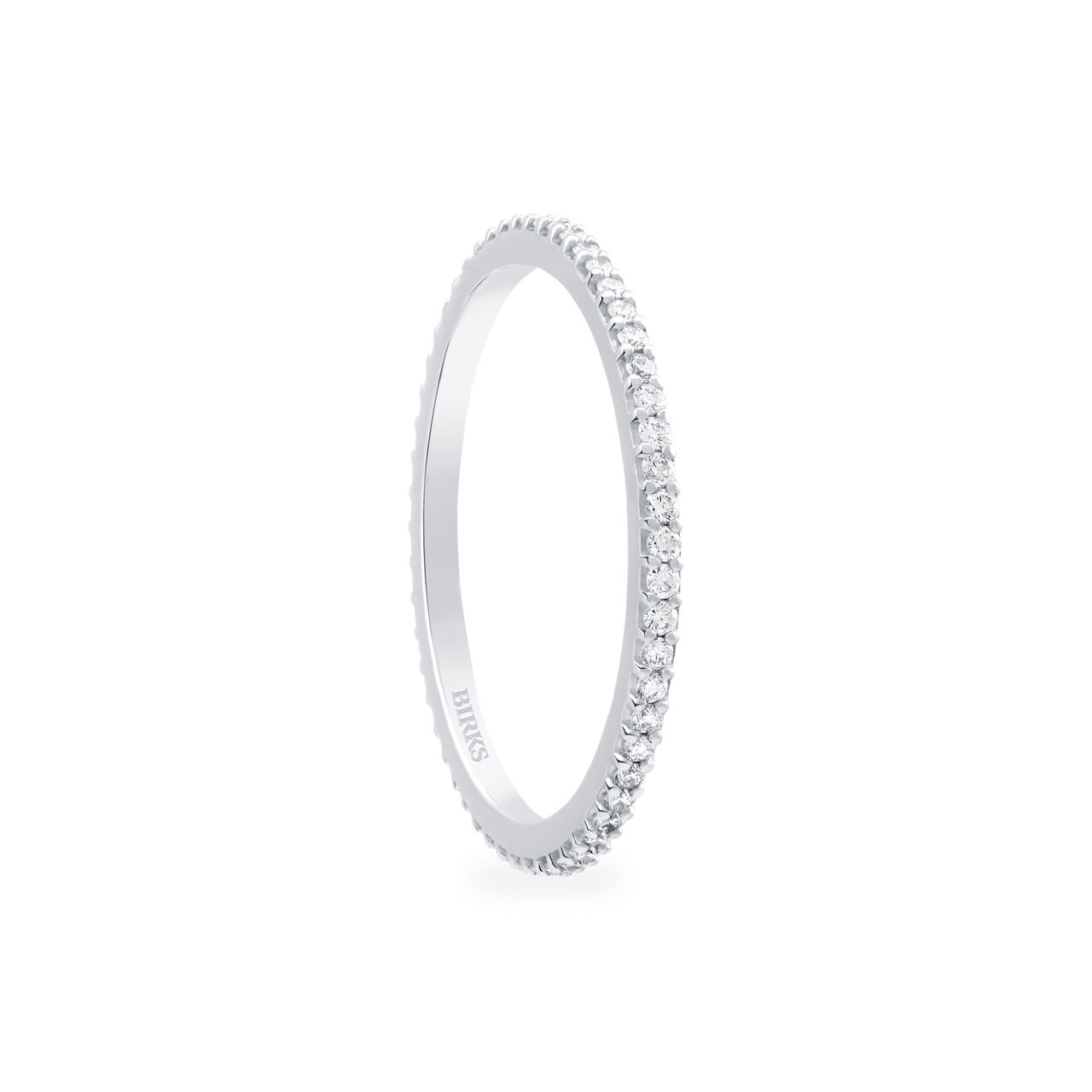 Birks Iconic Stackable Diamond Ros Že du Matin Ring, White Gold 450011681932