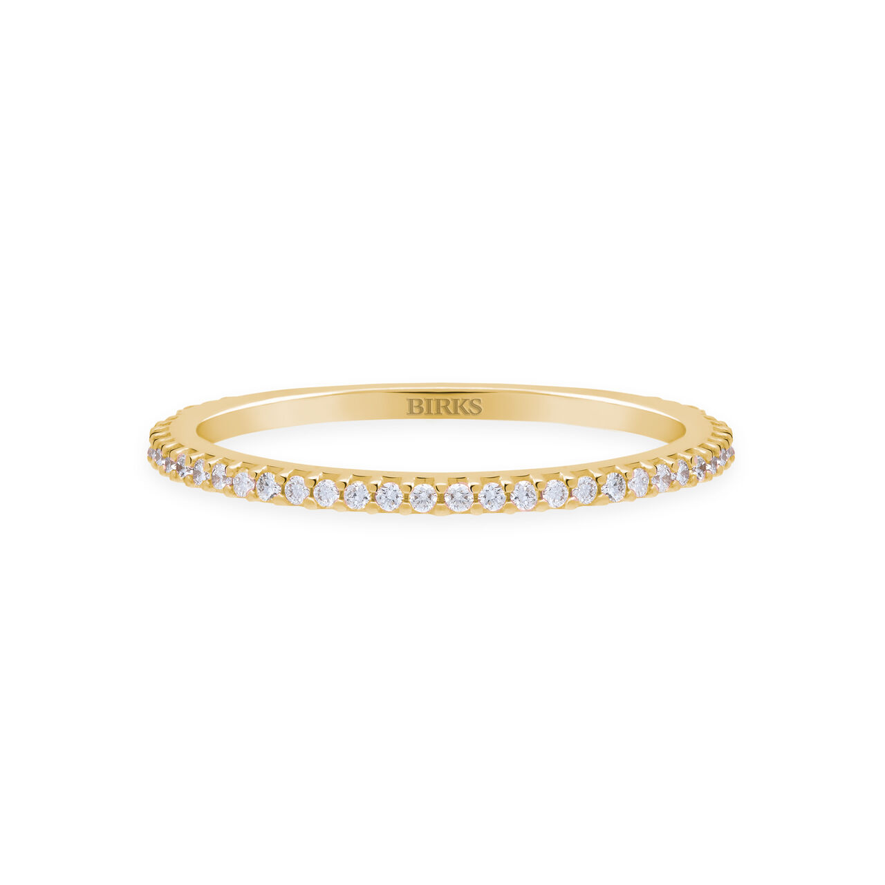 Birks Iconic Stackable Diamond Ros Že du Matin Ring, Yellow Gold 450011682274