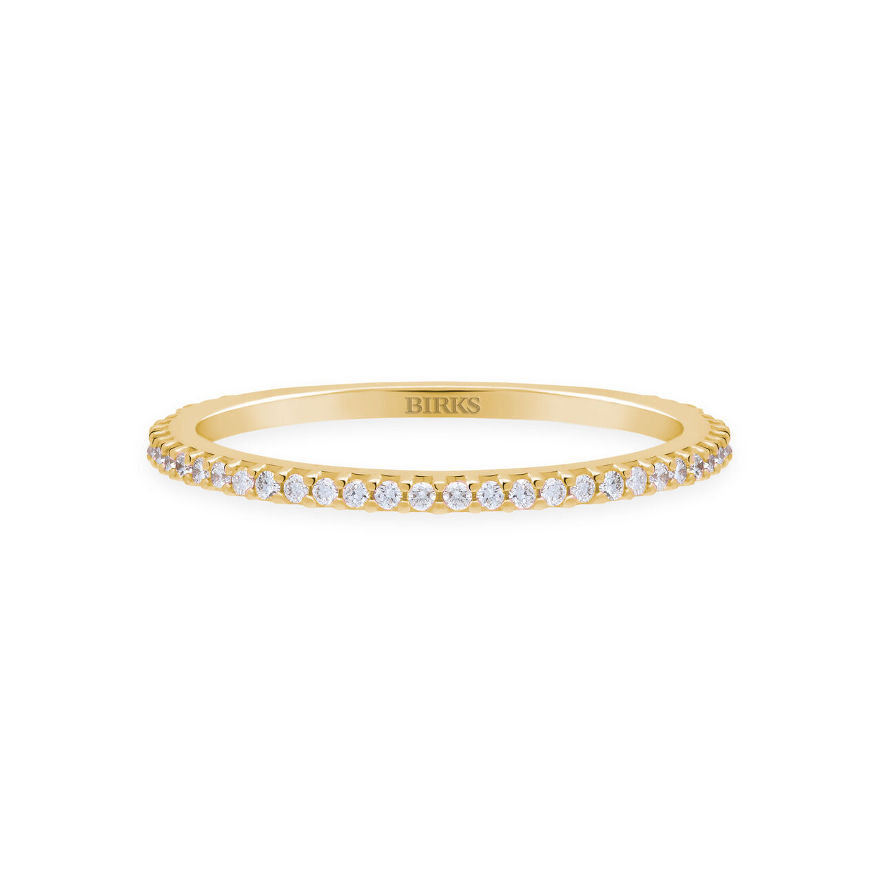 Birks Iconic  Stackable Diamond Ros Že du Matin Ring, Yellow Gold 450011682274
