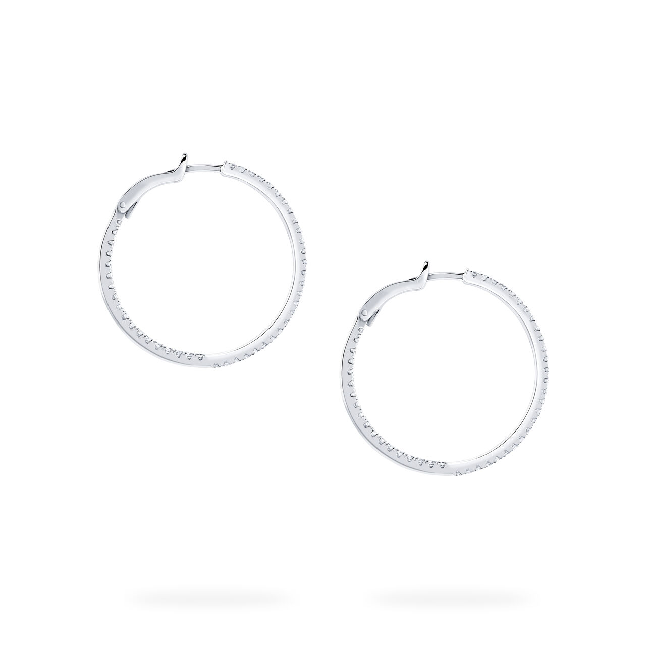 Birks Rosée du Matin Diamond Hoop Earrings, Small 450005880457