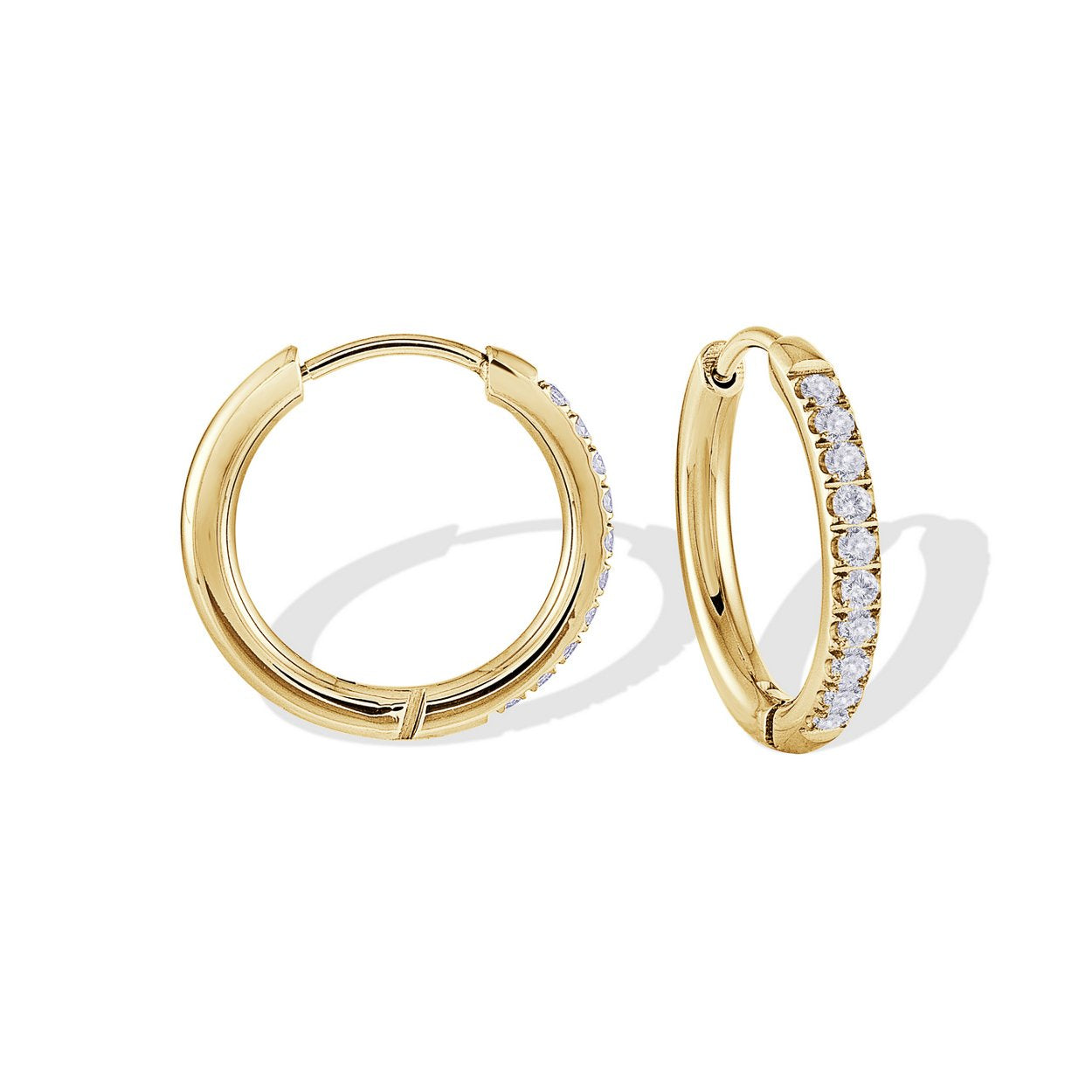 17.5MM CZ HOOPS