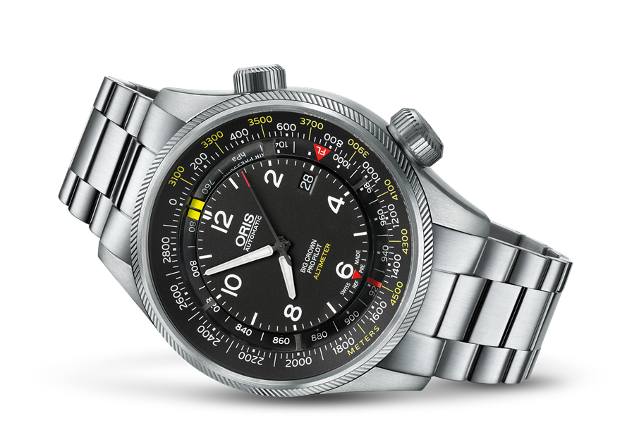 Oris BIG CROWN PROPILOT ALTIMETER WITH METER SCALE 01 733 7705 4164-Set 8 23 19