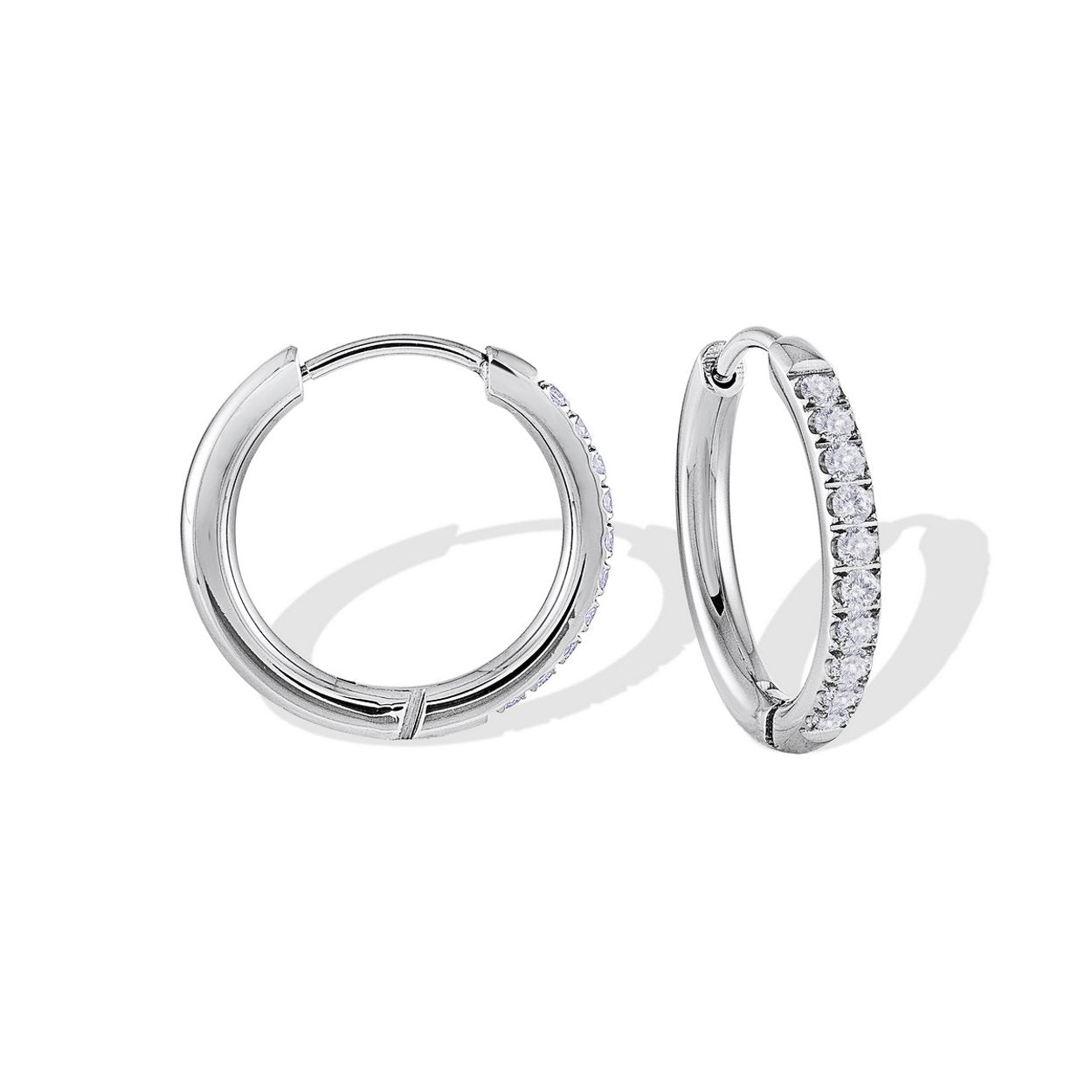 17.5MM CZ HOOPS