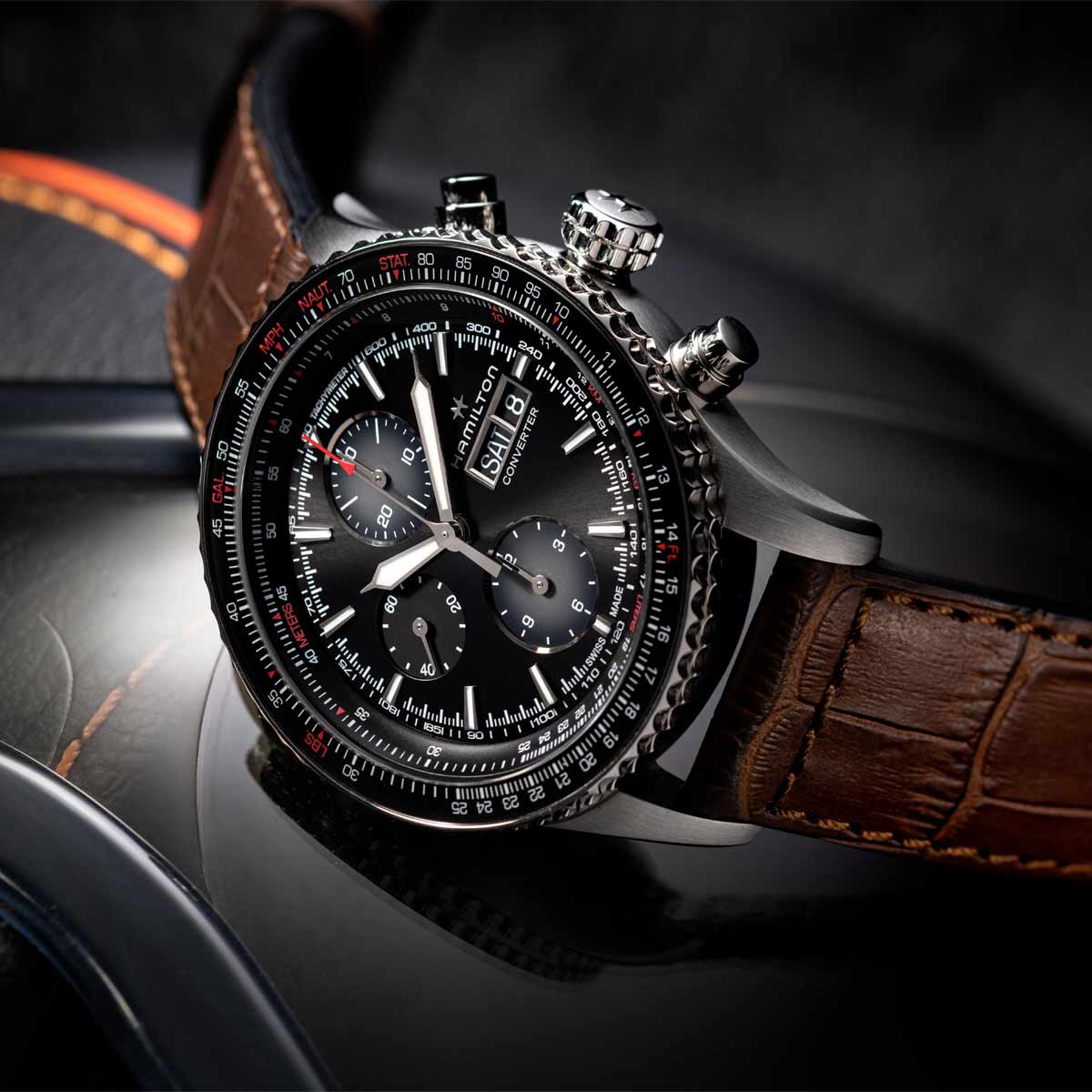 HAMILTON KHAKI AVIATION CONVERTER AUTO CHRONO