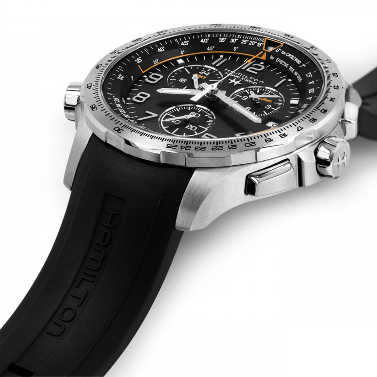 HAMILTON KHAKI AVIATION X-WIND GMT CHRONO QUARTZ