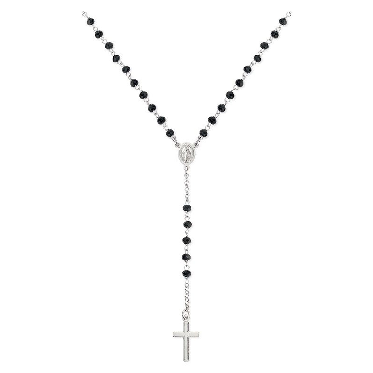 AMEN NECKLACE ROSARY CRYSTALS CROBN4