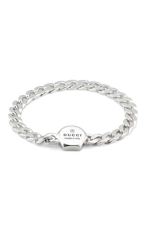 GUCCI TRADEMARK BRACELET HEXAGON SILVER