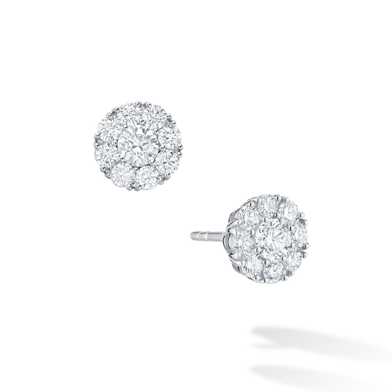 Birks Snowflake  Diamond Cluster Stud Earrings, Large 450005973760