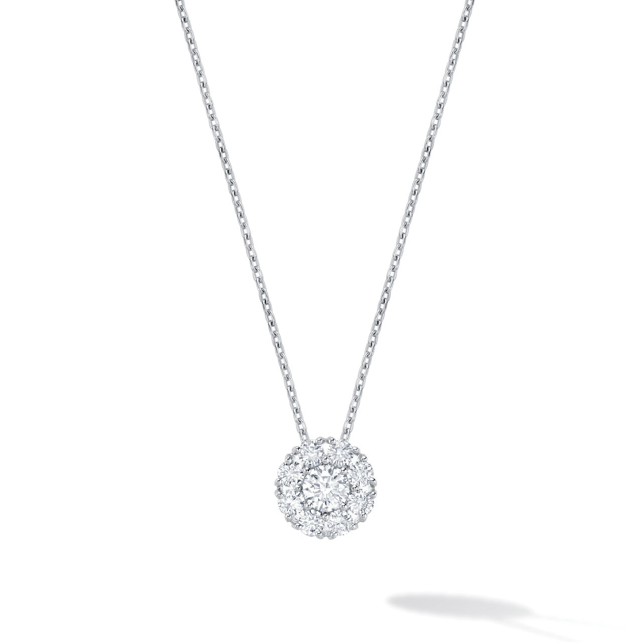 Birks Snowflake  Diamond Cluster Pendant, Large 450008428557