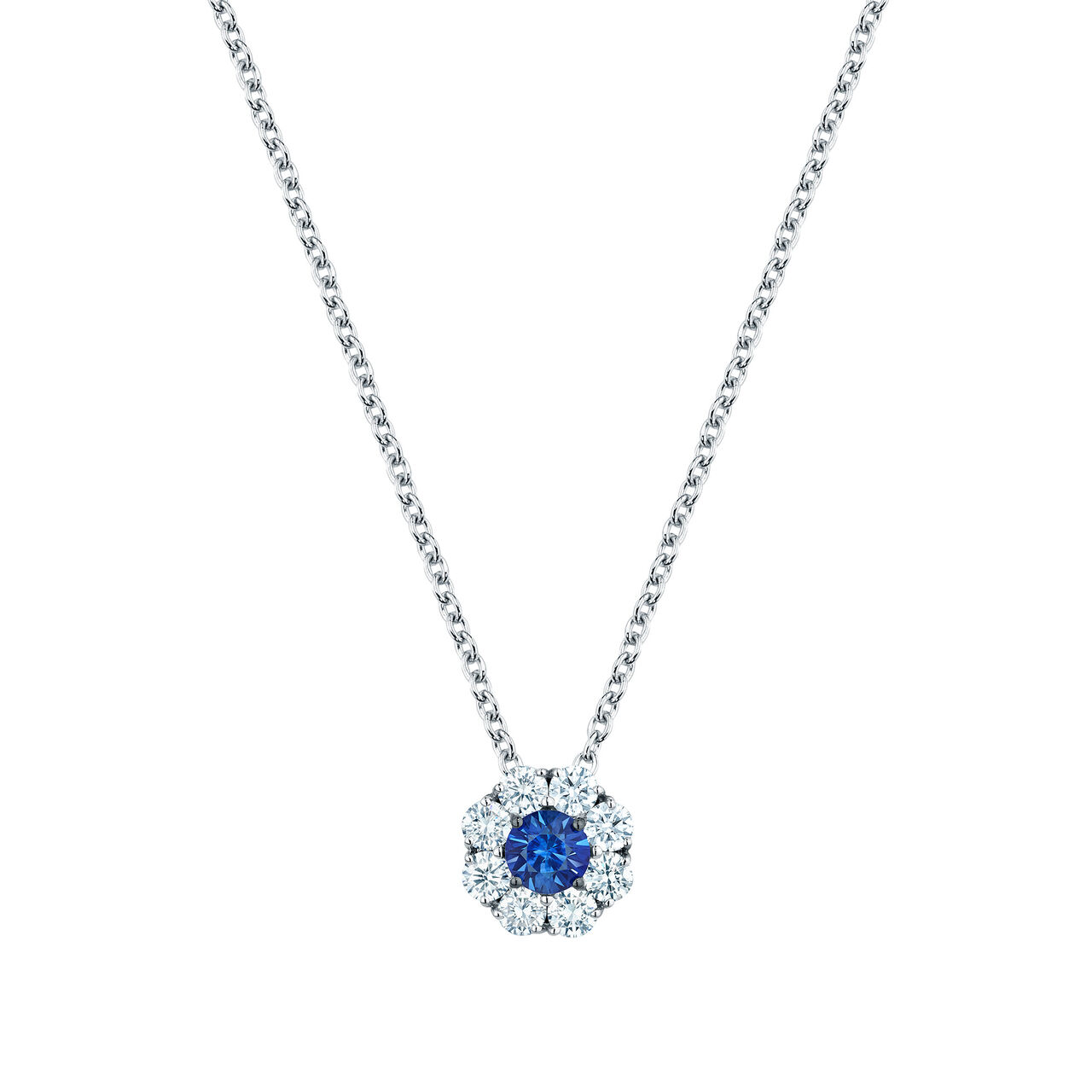 Birks Snowflake  Sapphire and Diamond Pendant 450009713089