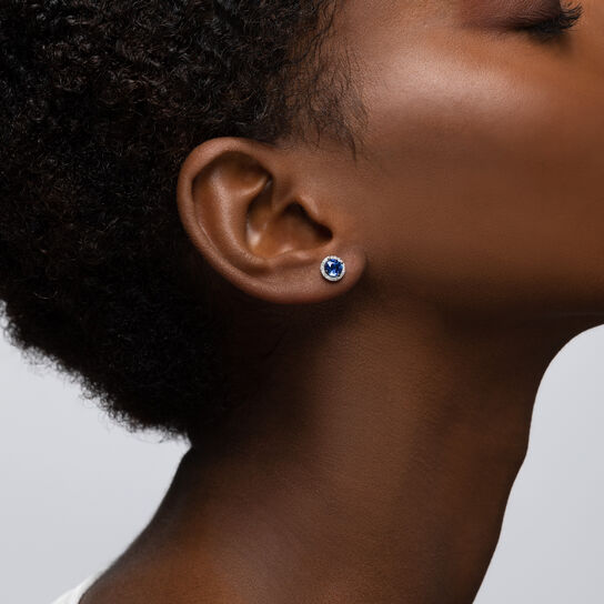 Birks Rosée du Matin  Sapphire Earrings with Diamonds 450010444361