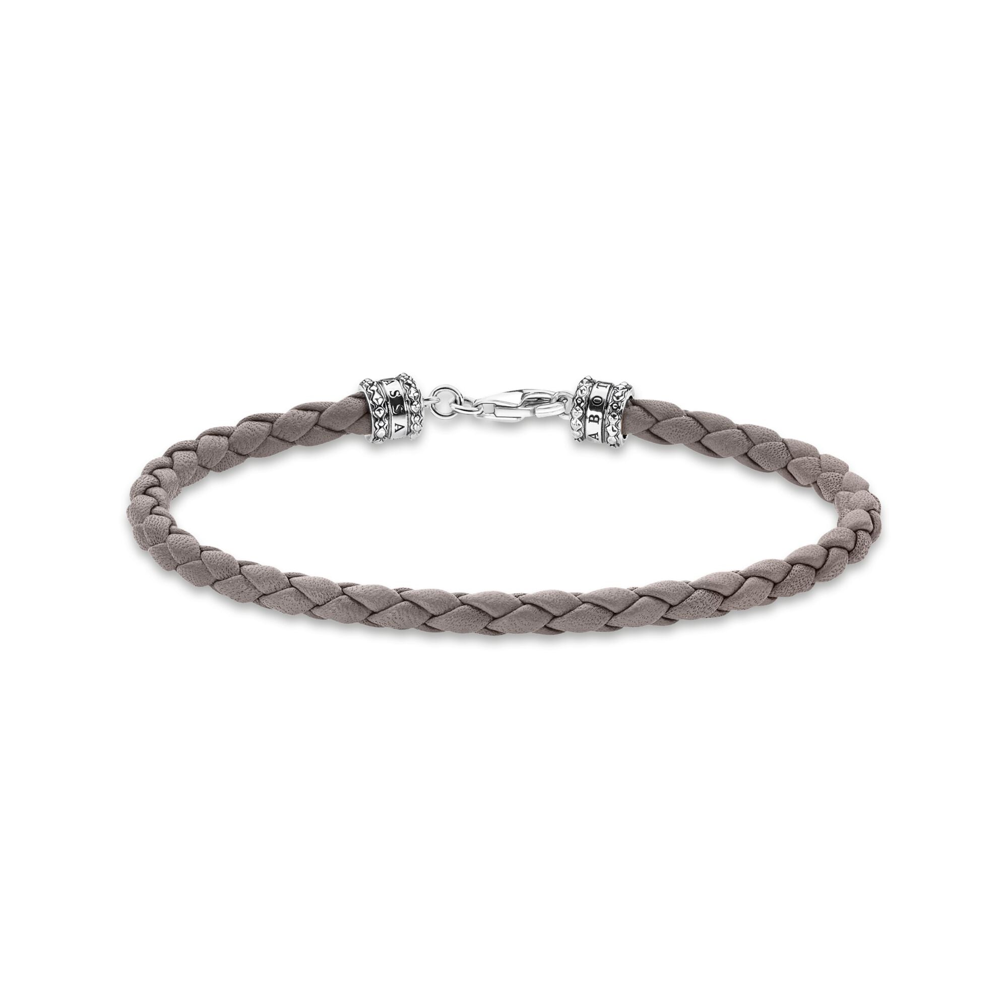 Thomas Sabo  Leather bracelet grey A2011-682-5-L19