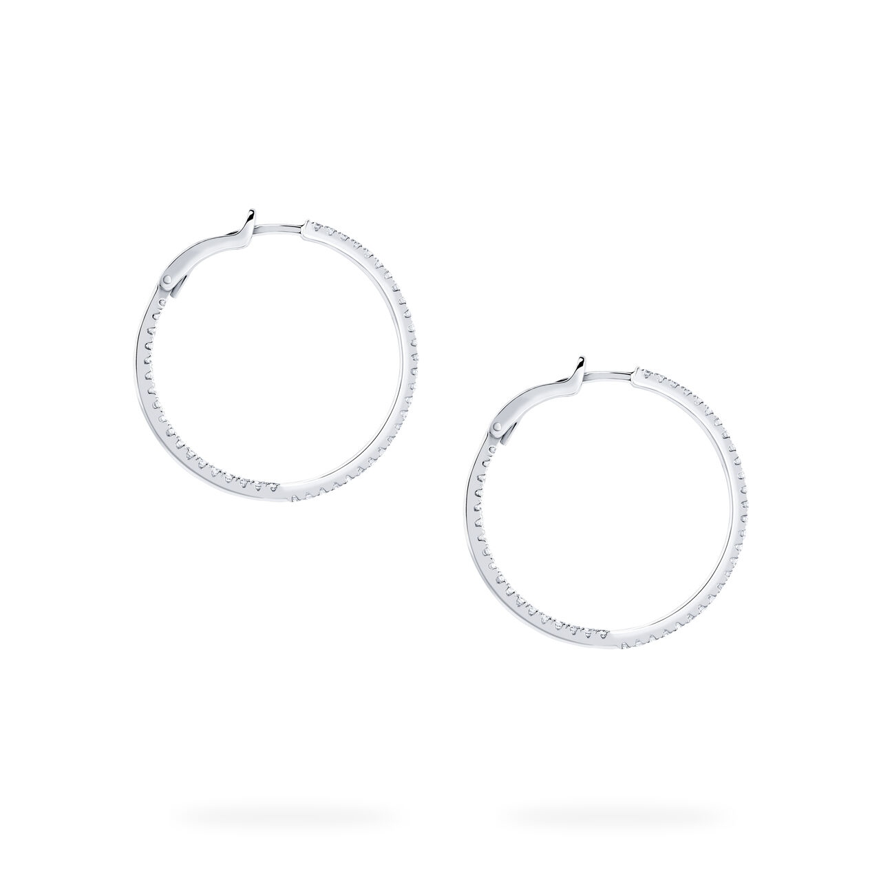 Birks Rosée du Matin  Diamond Hoop Earrings, Small 450005880457